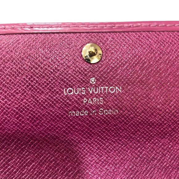 LOUIS VUITTON Purple Leather Wallet - Picture 9 of 11